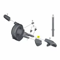 Petit Bouton-poussoir Shimano STEPS SW-M9060 Commande à Droite Noir