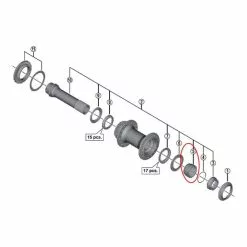 Cône Pour Moyeu Avant Shimano M618/M8020TLF15