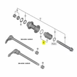 Moyeu De Roue Libre Shimano Deore M6010 12mm
