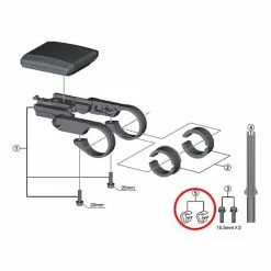 Kit De Fixation De Câbles Shimano Di2 STEPS (2 Unités)