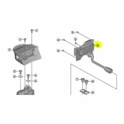 Support Shimano STEPS BM-E8010 Pour Connecteur De Batterie 250mm