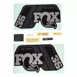 Autocollants Fox Racing Shox 36 Performance Series 2021 Noir Mat